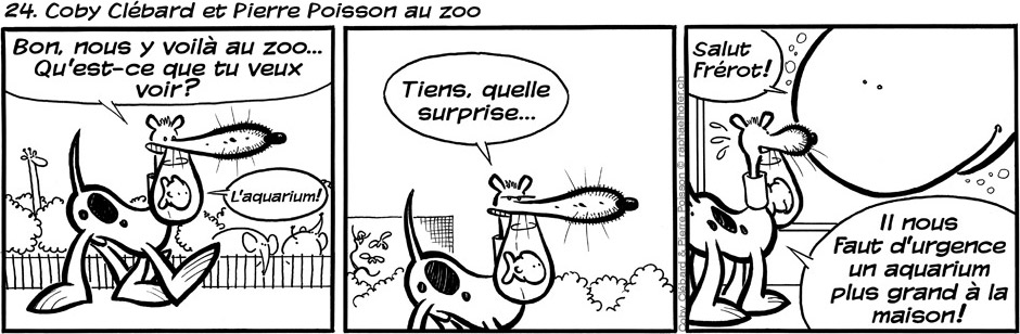 24. Coby Clébard et Pierre Poisson au zoo