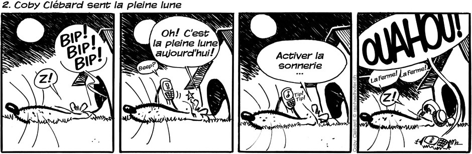 2. Coby Clébard sent la pleine lune
