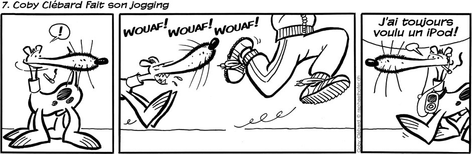 7. Coby Clébard fait son jogging