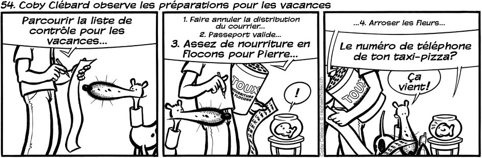 54. Coby Clébard observe les préparations pour les vacances