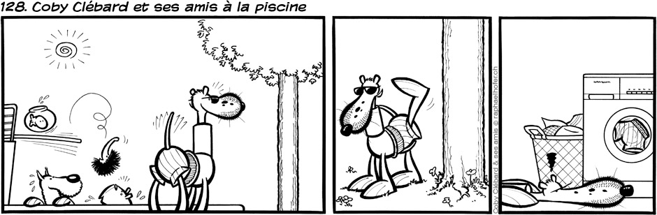 128. Coby Clébard et ses amis à la piscine