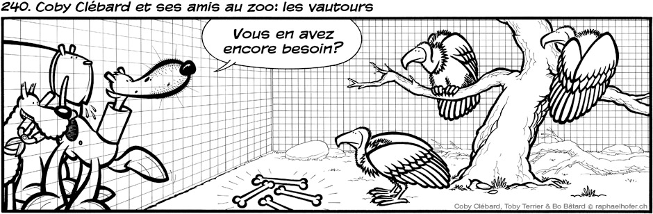 240. Coby Clébard et ses amis au zoo: les vautours