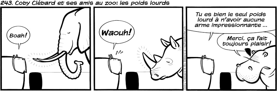 243. Coby Clébard et ses amis au zoo: les poids lourds