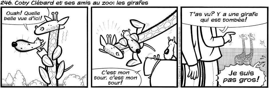 246. Coby Clébard et ses amis au zoo: les girafes