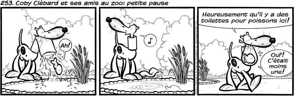 253. Coby Clébard et ses amis au zoo: petite pause