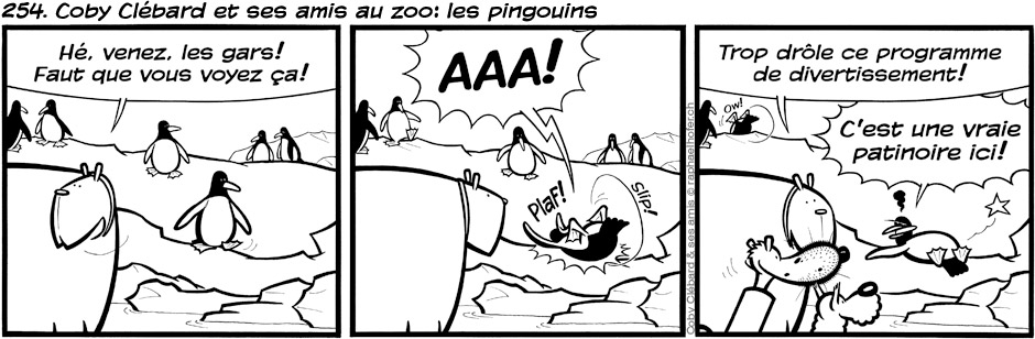 254. Coby Clébard et ses amis au zoo: les pingouins