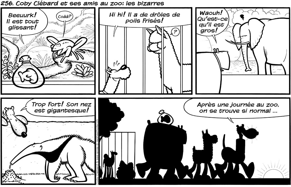 256. Coby Clébard et ses amis au zoo: les bizarres
