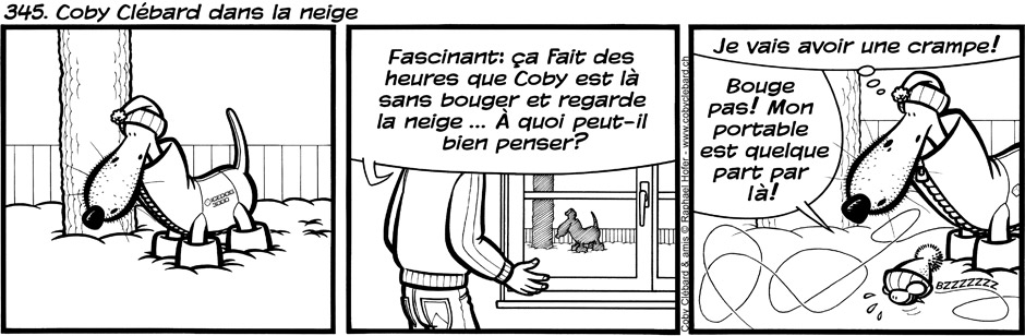 345. Coby Clébard dans la neige