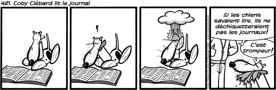 421. Coby Clébard lit le journal
