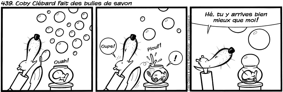 439. Coby Clébard fait des bulles de savon