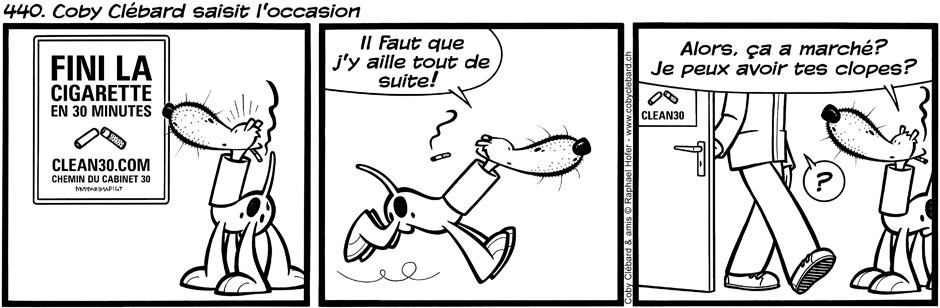 440. Coby Clébard saisit l'occasion