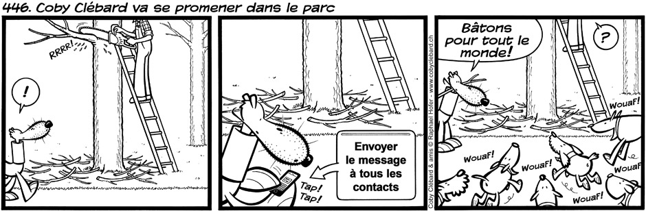 446. Coby Clébard va se promener dans le parc